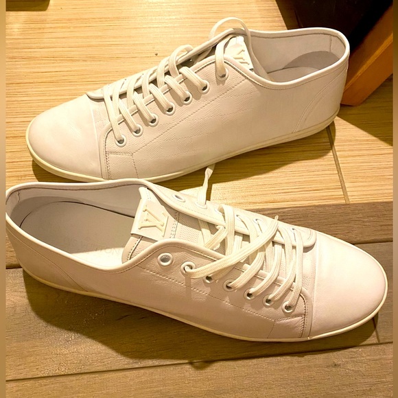 Louis Vuitton Daimler Pattern White Canvas Low Sneakers - Picture 1 of 13